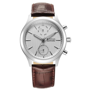 Titan Sapphire Multifunction Quartz Analog Watch for Men - 1874SL03 - KRISHNA WATCH COMPANY
