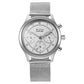 Titan Sapphire Quartz Multifunction White Dial Stainless Steel Strap Watch for Men 1874sm01