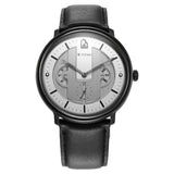 TITAN Quartet Silver Dial Leather Strap Watch - 1882NL01 - KRISHNA WATCH COMPANY