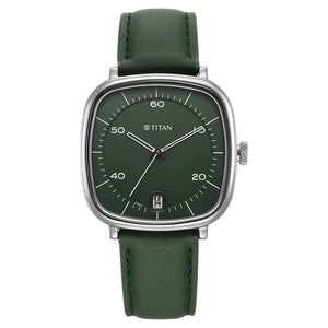 Titan Neo Curve Quartz Analog with Date Green Dial Watch For Men - 1885SL04 - KRISHNA WATCH COMPANY