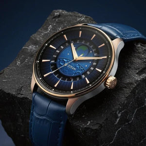 Titan Stellar Analog with Earth Disc Watch for Men 1890ql01 - KRISHNA WATCH COMPANY