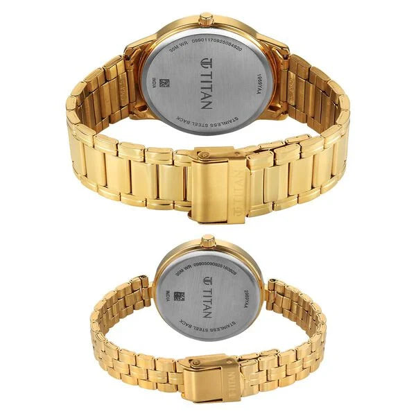 Titan Bandhan Eternal Pair Watch for Couples 19692969ym01 - KRISHNA WATCH COMPANY