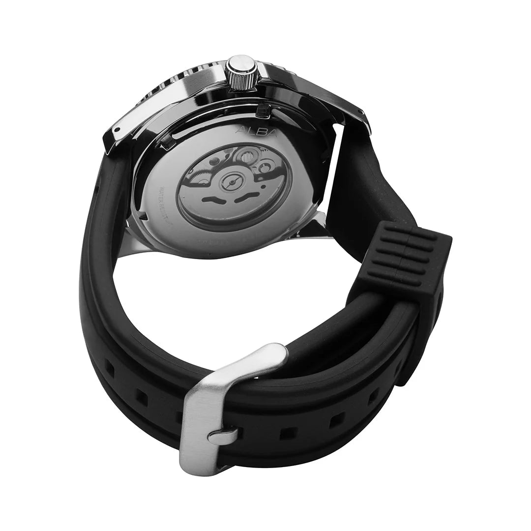 ALBA Mechanical Yellow Patterned Dial Automatic Men's Watch - AL4587X1