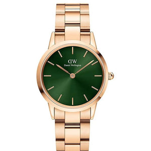 DANIEL WELLINGTON Iconic Link Emerald Watch for Women DW00100420 - KRISHNA WATCH COMPANY
