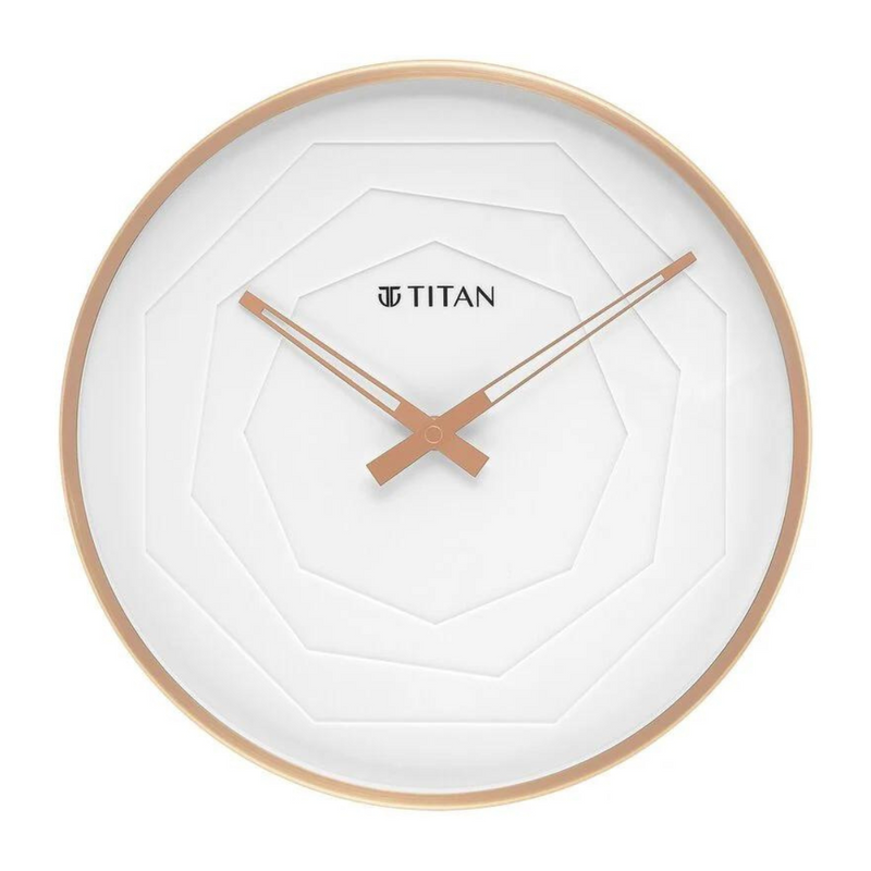 Titan WALL Clock with Multi-layered White Dial - W0078MA02 - KRISHNA WATCH COMPANY
