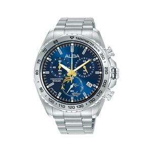 ALBA Metallic Deep Blue Dial Chronograph Watch AX7015X1 - KRISHNA WATCH COMPANY