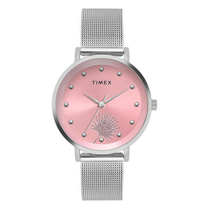 Timex Pink Dial Women's Watch - TWEL12921 - KRISHNA WATCH COMPANY