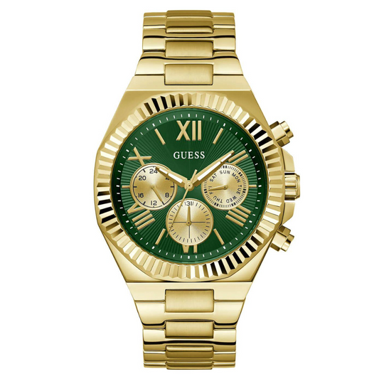Guess Gold Equity Green link Watch GW0703G2
