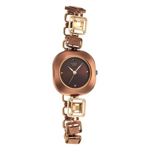 Titan Raga Love All Brown Dial Analog Metal Strap watch for Women 95156KM01 - KRISHNA WATCH COMPANY