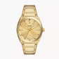FOSSIL Everett Three-Hand Date Gold-Tone Stainless Steel Watch FS5965