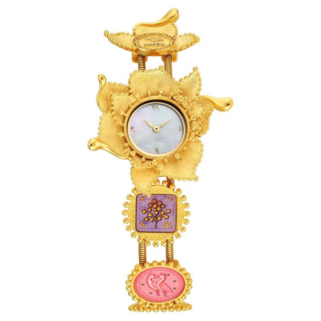 Titan Raga X Masaba Mother Of Pearl Dial Women Watch With Metal Strap 95164YM01