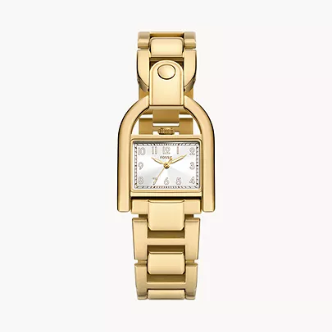 FOSSIL Harwell Three-Hand Gold-Tone Stainless Steel Watch ES5327