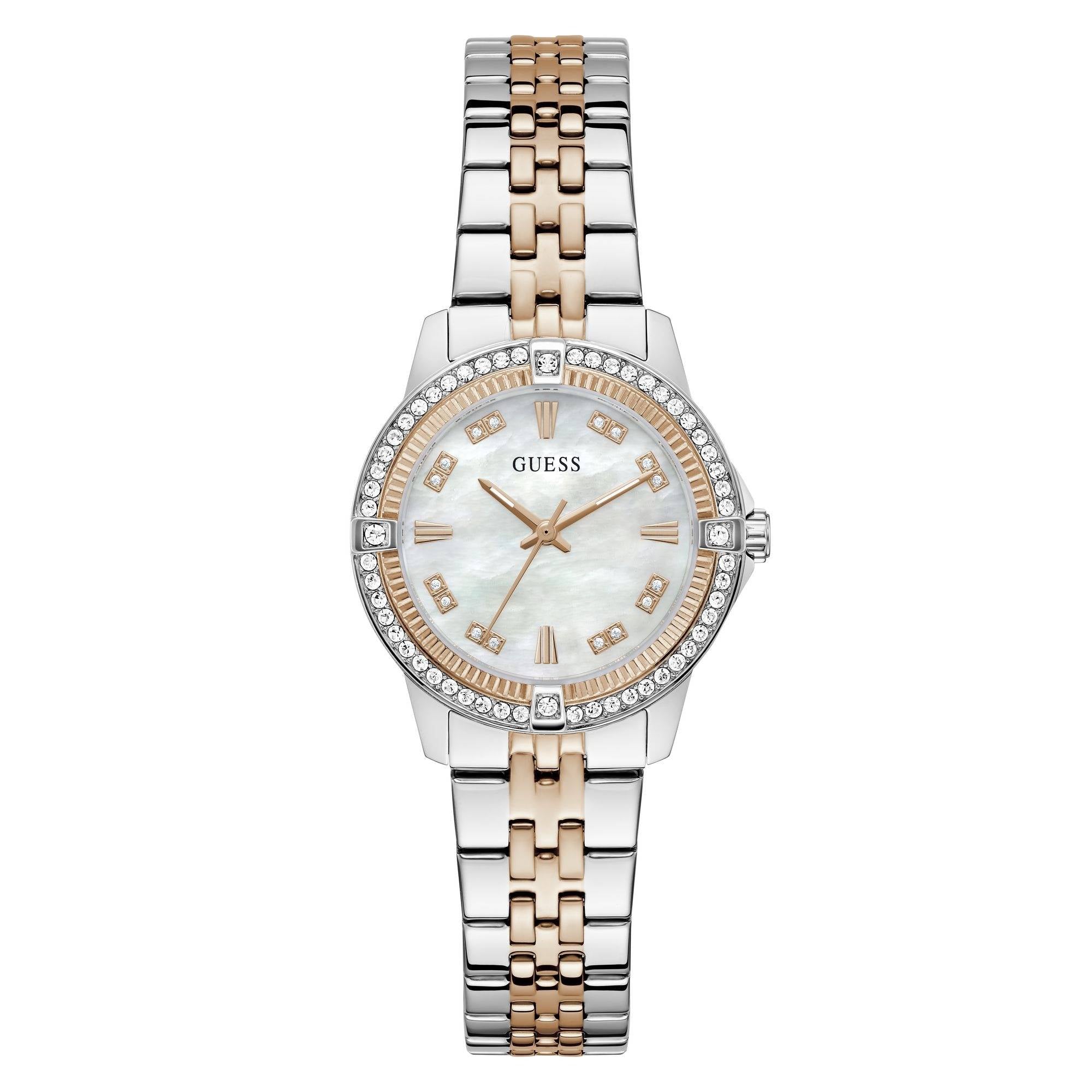 Guess Ladies Two Tone Round Analog Watch - GW1027L5 - KRISHNA WATCH COMPANY