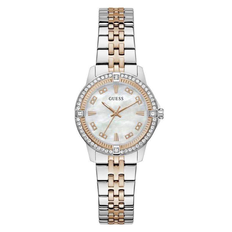 Guess Ladies Two Tone Round Analog Watch - GW1027L5 - KRISHNA WATCH COMPANY