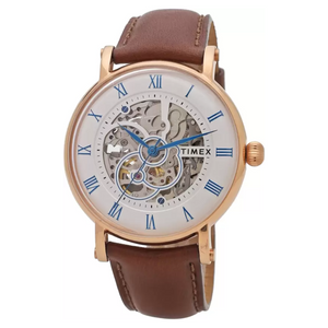 Timex E Class Men's Silver Dial Round Case Automatic Function Watch - TWEG16705 - KRISHNA WATCH COMPANY