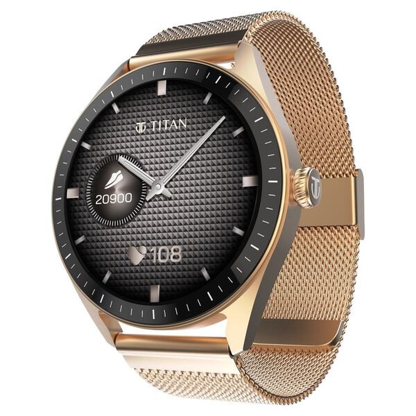 Titan Crest 2.0 With 3.63 CM AMOLED Display With Functional Crown,SingleSync BT Calling,AI Voice Assistant,Find Phone 90205am02