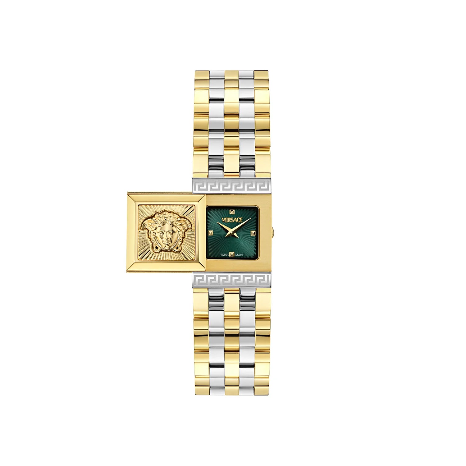 Versace Green Round Dial Analog Women Watch - VE0C00125
