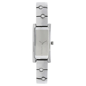 Titan Raga Silver Quartz Analog Stainless Steel Strap Watch for Women 9720SM01 - KRISHNA WATCH COMPANY