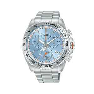 ALBA Light Blue Dial Chronograph Watch AX7019X1 - KRISHNA WATCH COMPANY