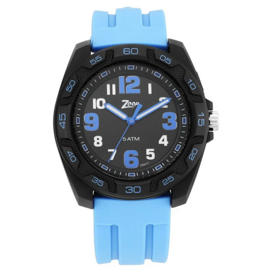 Zoop By Titan Quartz Analog Black Dial Silicone Strap Watch for Kids NR16016PP01
