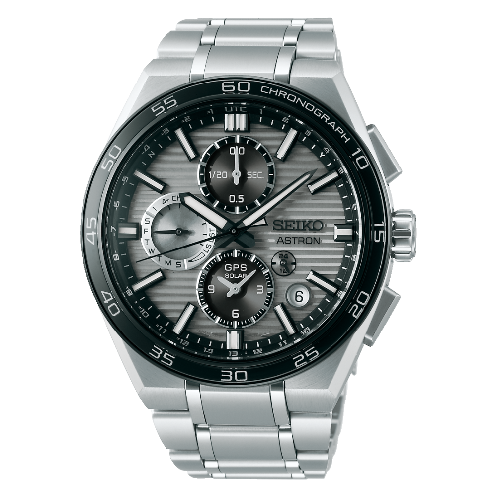 Seiko Astron GPS Solar 5X Dual-Time Chronograph Watch - SSH177J1