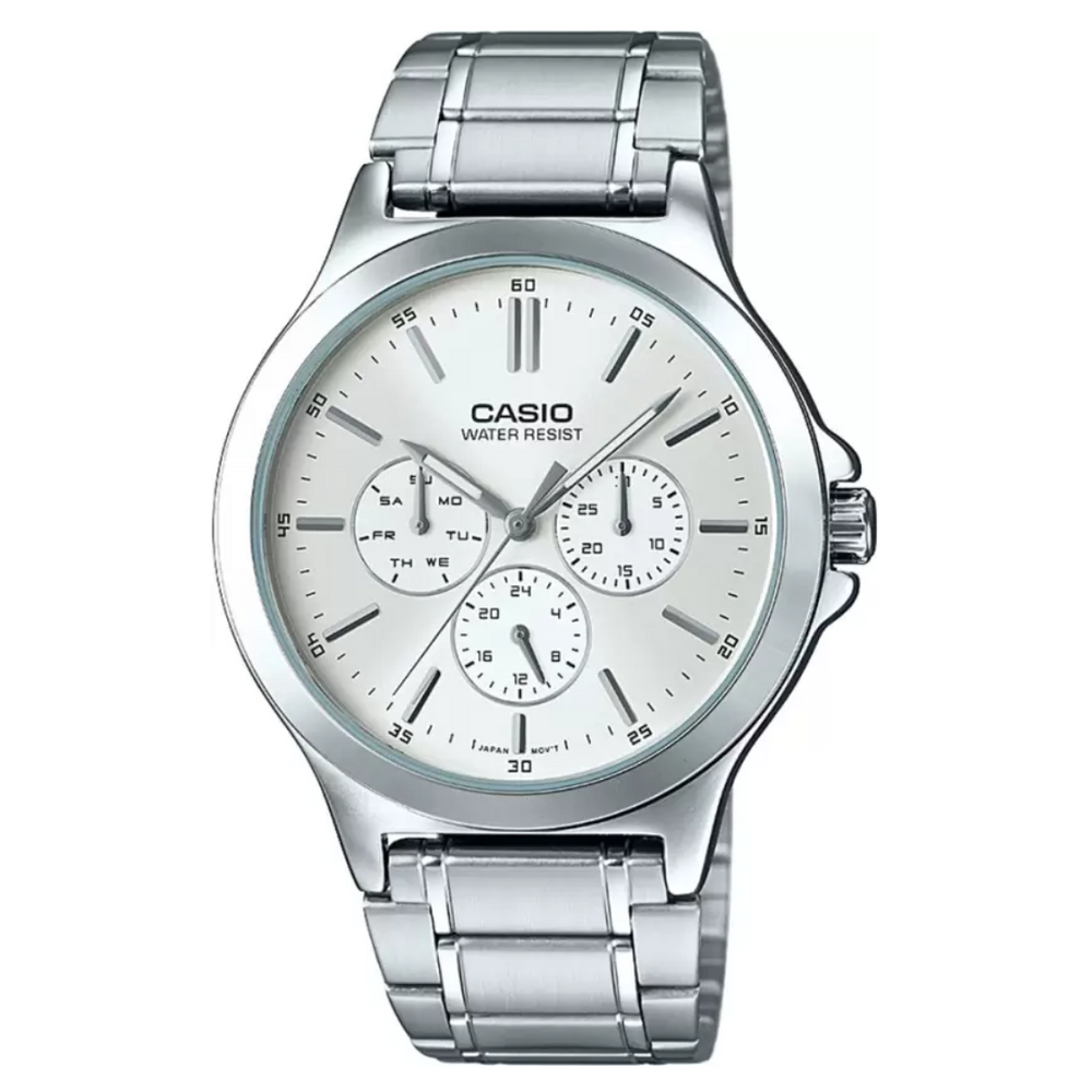 ENTICER MEN MTP-V300HD-7AUIF - A1892 Silver Multi-Dial - Men's Watch - KRISHNA WATCH COMPANY