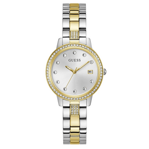 Guess Women's Watch Silver & Gold Tone Case Quartz GW0725L1 - KRISHNA WATCH COMPANY