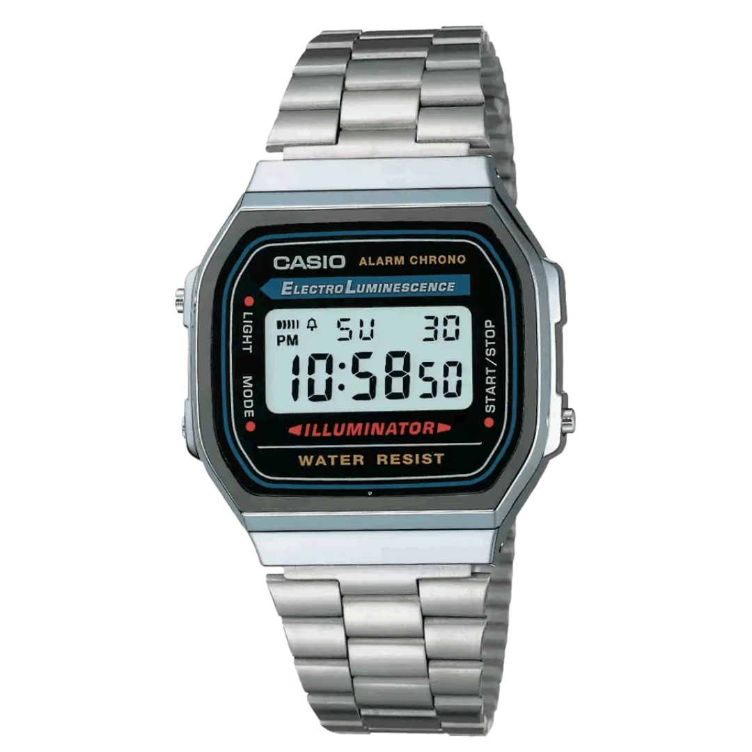 CASIO VINTAGE COLLECTION A168WA-1WDF - D131 Silver Digital - Unisex Watch