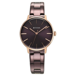 Titan TGIF Quartz Analog Brown Dial Purple Watch for Women - 95248KM01 - KRISHNA WATCH COMPANY