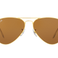 Ray-Ban Unisex UV Protected Brown Lens Pilot Sunglasses - 0RB3025I L9797 58
