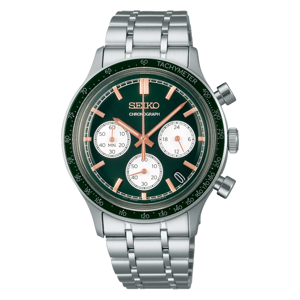 Seiko Men's watch SPORT quartz chronograph in steel SSB481P1