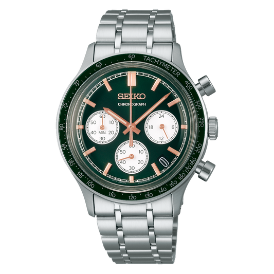 Seiko Men's watch SPORT quartz chronograph in steel SSB481P1