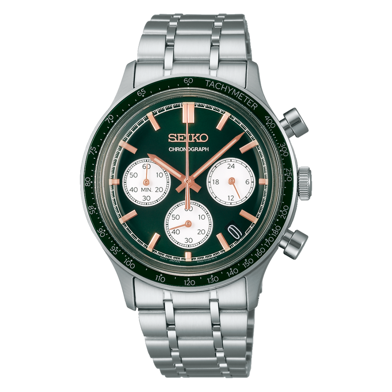 Seiko Men's watch SPORT quartz chronograph in steel SSB481P1 - KRISHNA WATCH COMPANY