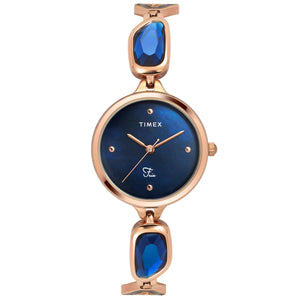 Timex Fria Women Blue Round Dial Analog Watch - TWEL15904 - KRISHNA WATCH COMPANY