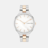 Calvin Klein Linked Female White Analog Stainless Steel Watch 25200428