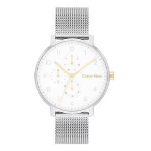 Calvin Klein Unisex Stun Stainless Steel Textured Analogue Watch 25200405 - KRISHNA WATCH COMPANY
