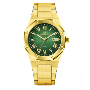 D'SIGNER Green Dial Roman Numeral Analog astrological Watch For Men - KRISHNA WATCH COMPANY