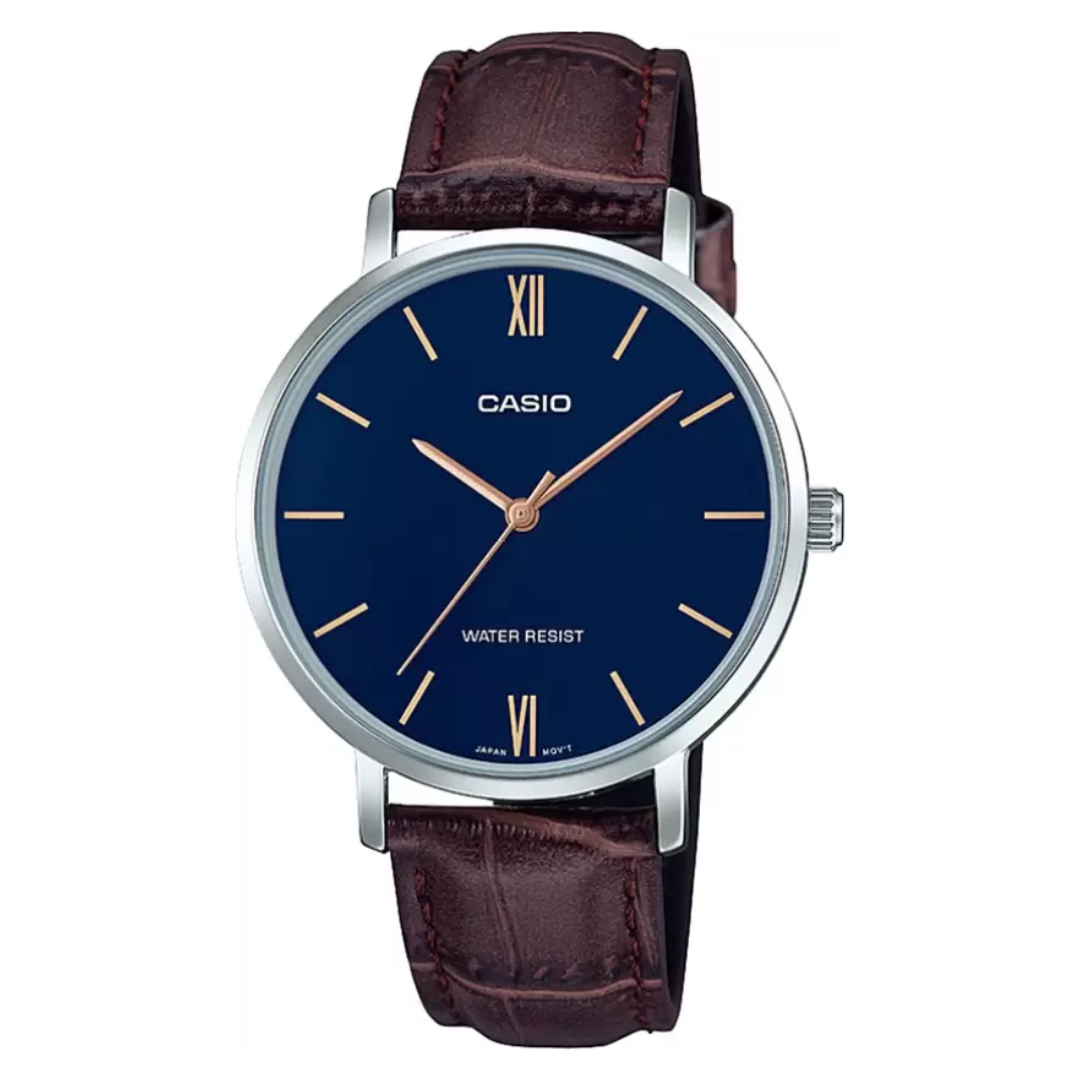 Brown Analog - Women's Watch CASIO ENTICER LTP-VT01L-2BUDF (A1629)