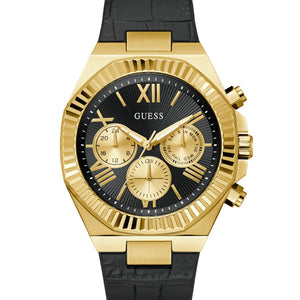 GUESS Mens Black Gold Tone Analog Watch - GW0791G3 - KRISHNA WATCH COMPANY
