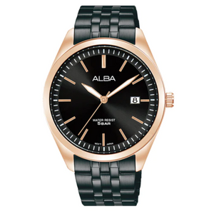 ALBA Onyx Black Dial Watch AS9S04X1 - KRISHNA WATCH COMPANY