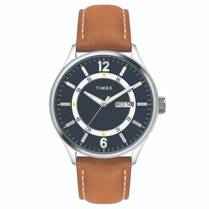 Timex Fashion Men's Blue Dial Round Case Day Date Function Watch -TWEG19800 - KRISHNA WATCH COMPANY
