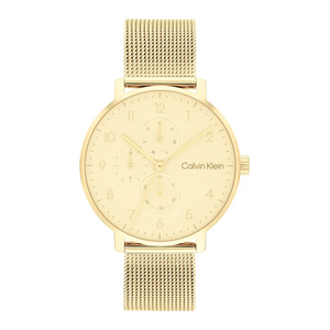 Calvin Klein Unisex Stun Stainless Steel Textured Analogue Watch 25200403 - KRISHNA WATCH COMPANY