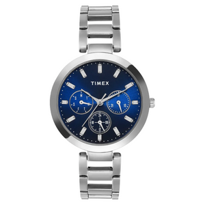 Timex Women Blue Round Multifunction Dial Watch- TW000X247 - KRISHNA WATCH COMPANY