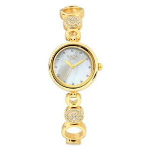 Titan Raga Mother of Pearl Dial Women Watch With Metal Strap 311YM16 - KRISHNA WATCH COMPANY
