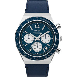 Timex Q Timex Men Blue Round Dial Analog Watch - TW2W51700UJ - KRISHNA WATCH COMPANY