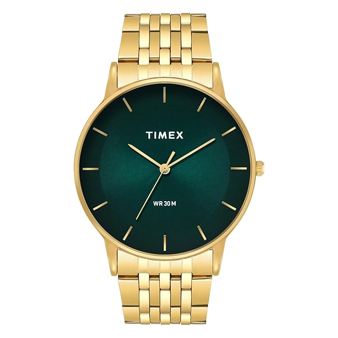 TIMEX Green Round Dial Analog Mens Watch - TWTG12004 - KRISHNA WATCH COMPANY