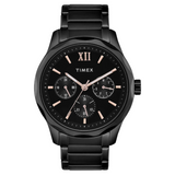 Timex Men Black Round Multifunction Dial Watch - TW0TG7625
