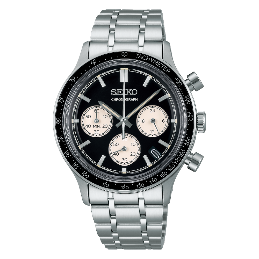 Seiko Men's watch SPORT quartz chronograph in steel SSB479P1 - KRISHNA WATCH COMPANY
