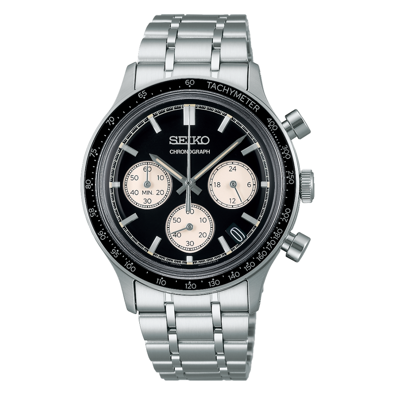 Seiko Men's watch SPORT quartz chronograph in steel SSB479P1 - KRISHNA WATCH COMPANY
