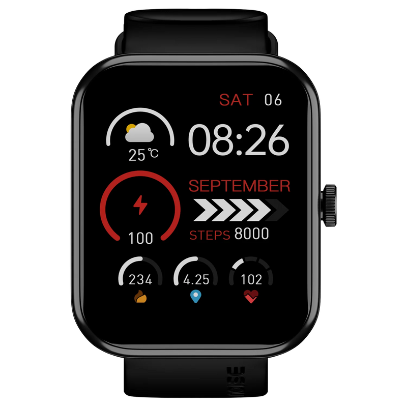Noise ColorFit Pulse Grand 3 Smartwatch - Jet Black